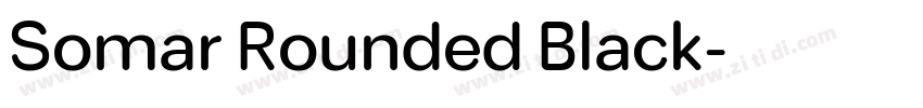 Somar Rounded Black字体转换